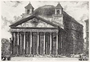 Ansicht des Pantheon, aus der Serie 